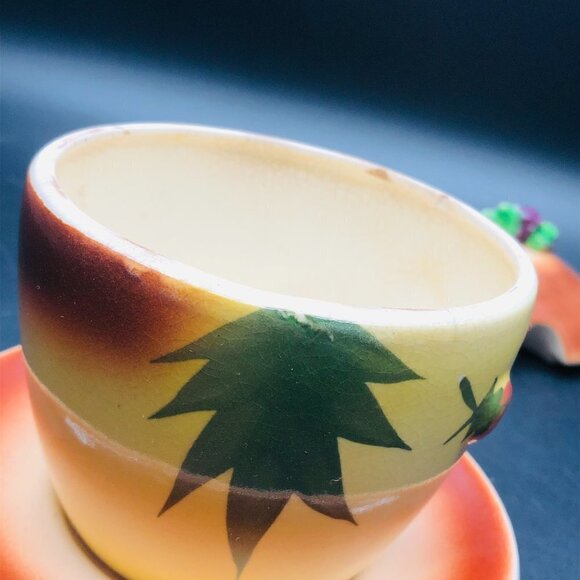 Kitsch Mr. Yummy Jelly Jam Jar Anthropomorphic Condiment Container Japan - Picture 9 of 14